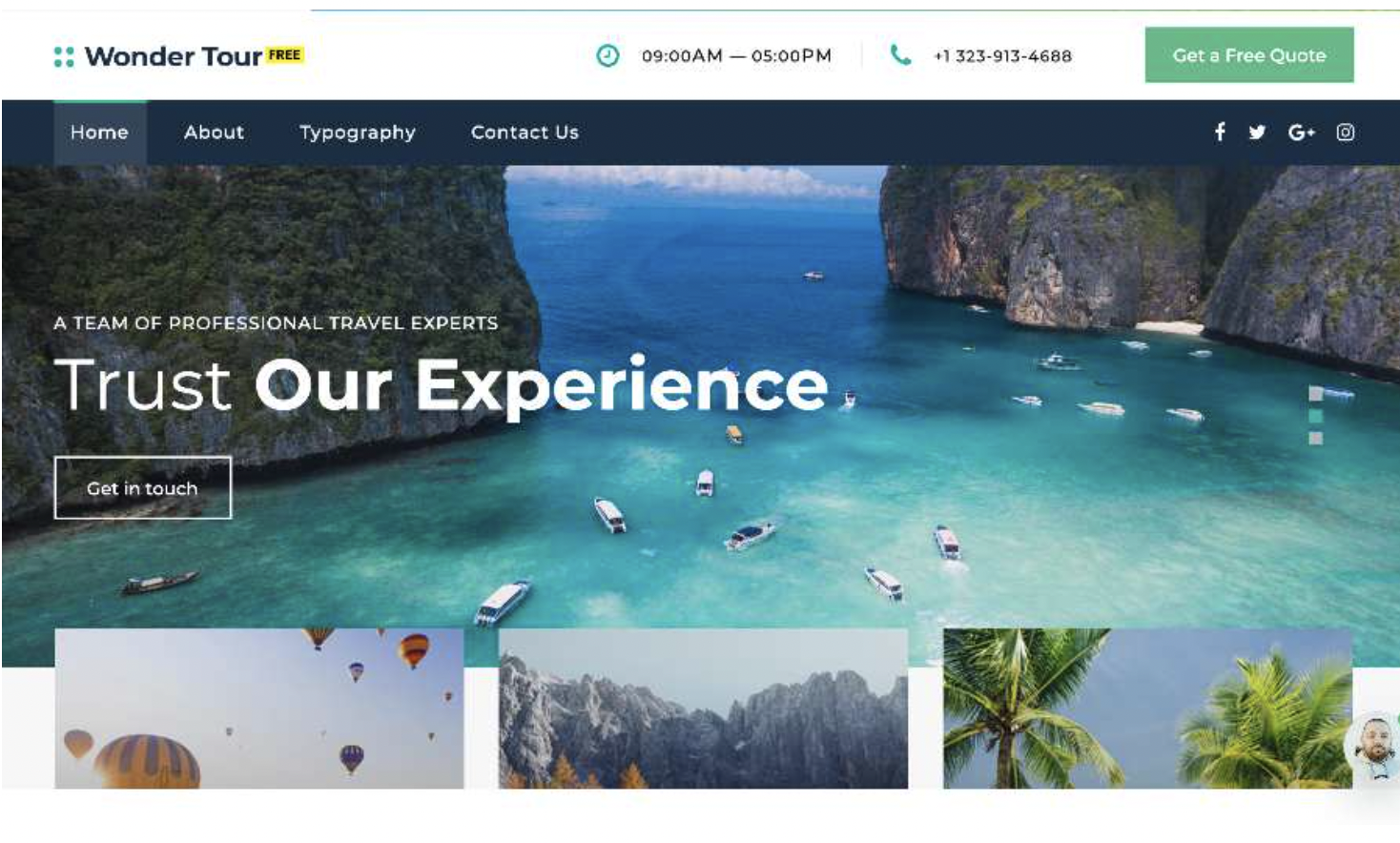 Travel agency website design dubai