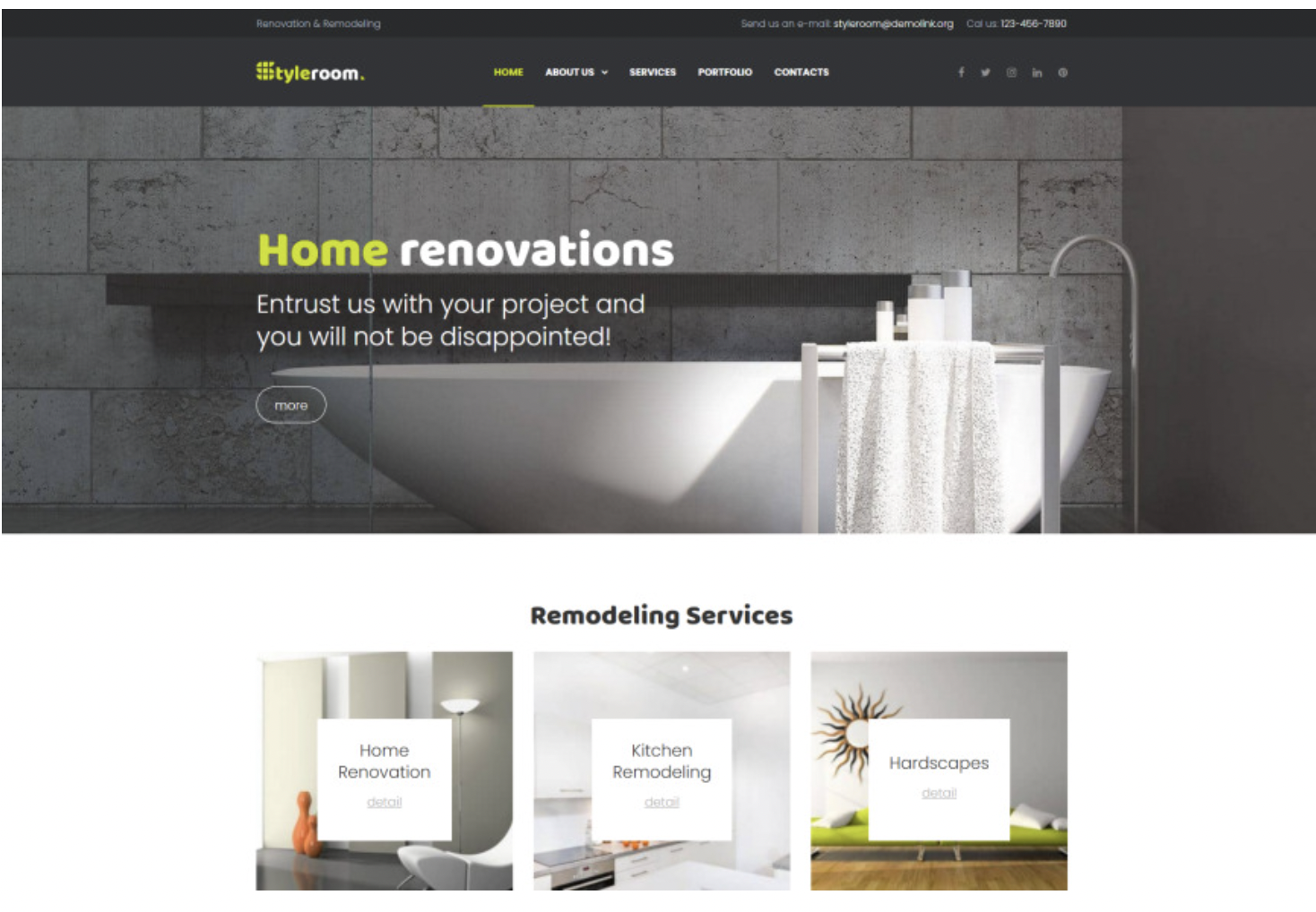 renovation website design duabi