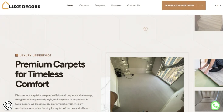 Luxe Decors - Website Design & Development Case Study