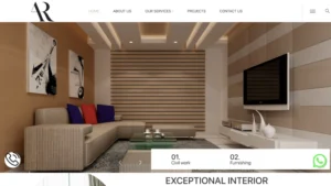 interior design website design