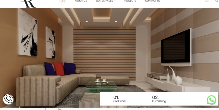 interior design website design