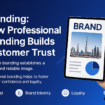 Professional branding strategy building customer trust for Dubai business