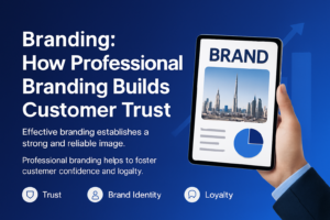 Professional branding strategy building customer trust for Dubai business