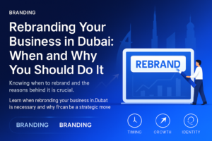 Rebranding strategy meeting for a Dubai business