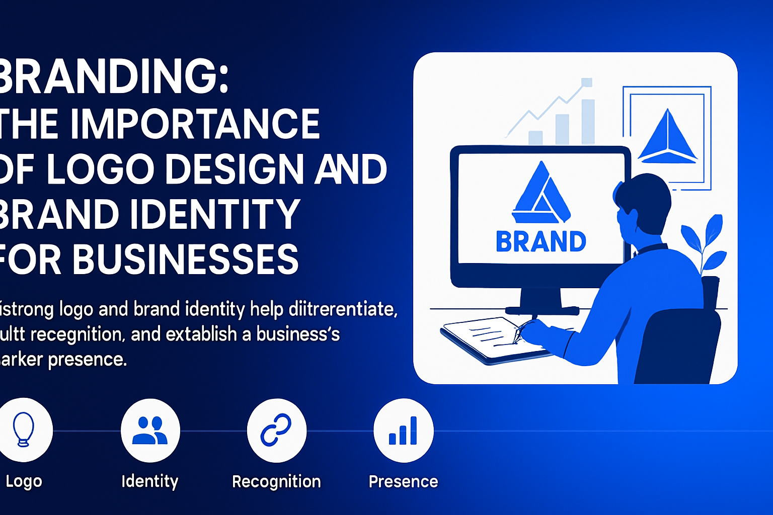 Dubai business branding with logo design and brand identity