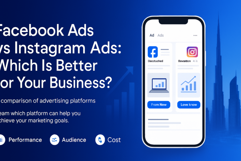 Comparison of Facebook Ads and Instagram Ads for Dubai businesses