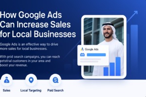 Google Ads campaign dashboard showing local business sales growth in Dubai