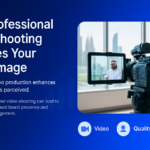 Professional video shooting setup illustrating brand image enhancement in Dubai