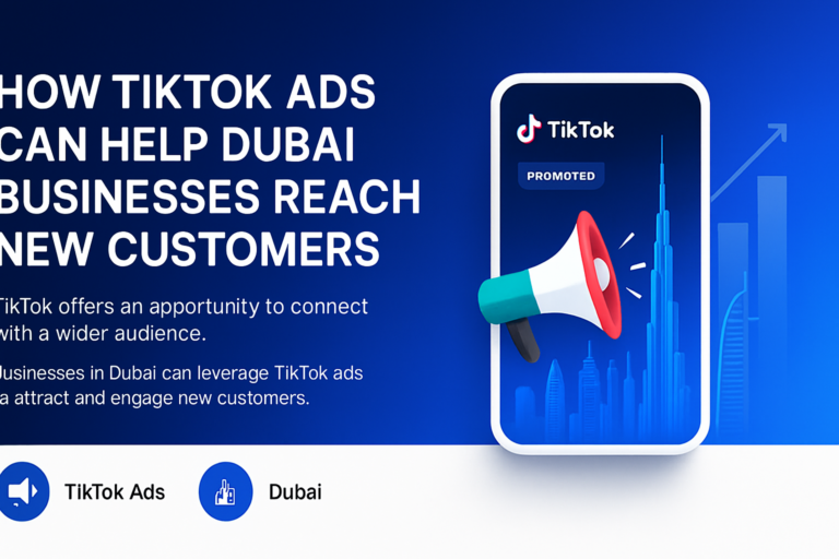 Dubai business marketing with TikTok ads on mobile devices