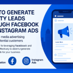 Dubai business owner reviewing Facebook and Instagram ad leads on a laptop