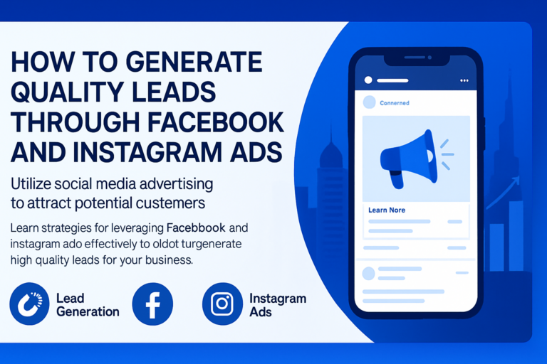 Dubai business owner reviewing Facebook and Instagram ad leads on a laptop