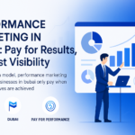 Performance marketing strategy shown on computer screen for Dubai businesses