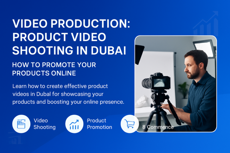 Professional product video shooting showcasing Dubai business products