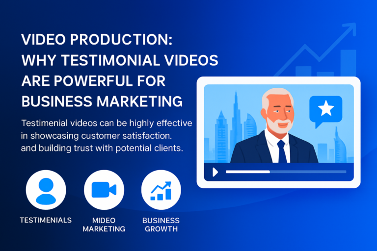 Business testimonial video production in Dubai for effective marketing