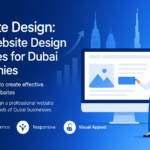Modern website design showcasing Dubai business elements and UX features