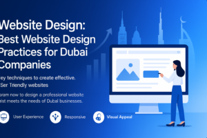 Modern website design showcasing Dubai business elements and UX features