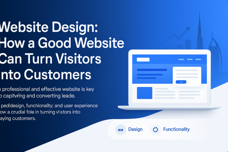 Dubai business website design turning visitors into customers