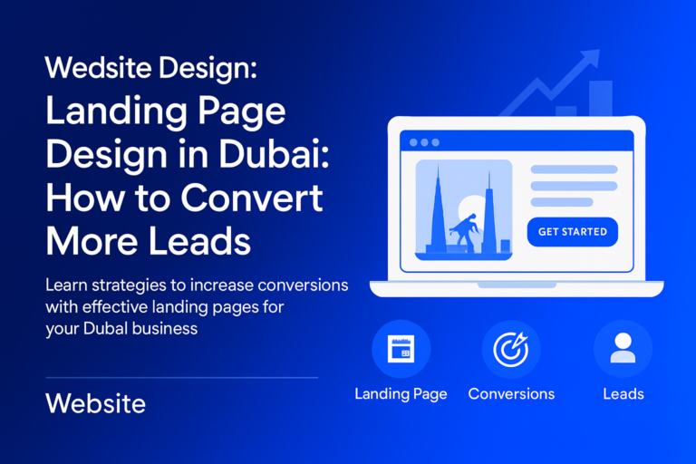 Landing page design for Dubai business lead conversion