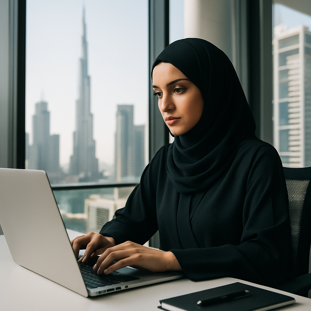 Professional website design for Dubai business showcasing modern responsive layout
