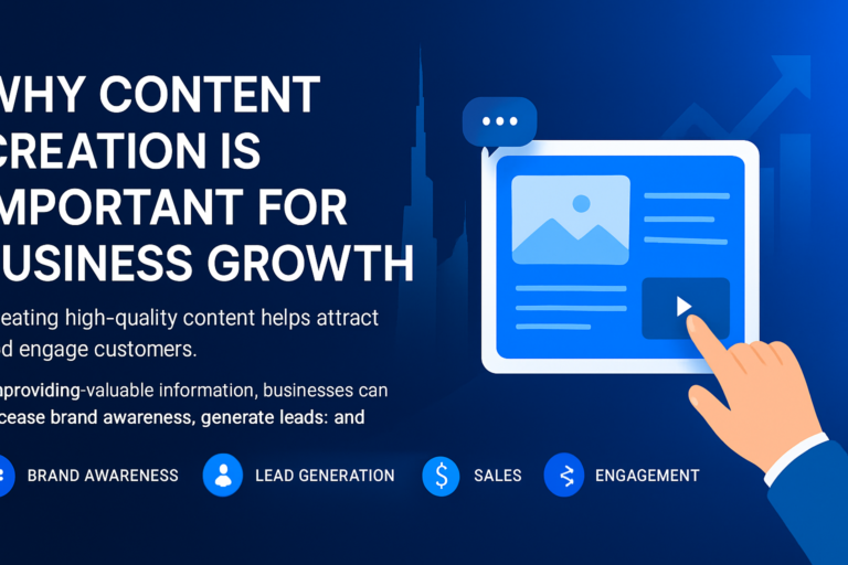 Content creation strategies for business growth in Dubai