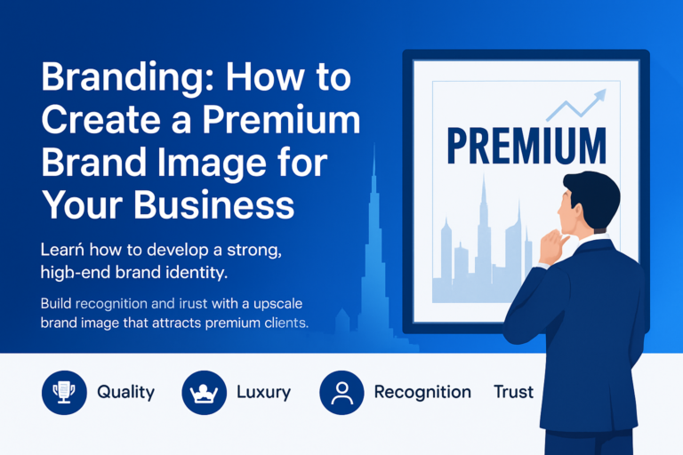Premium brand image concept for Dubai business branding