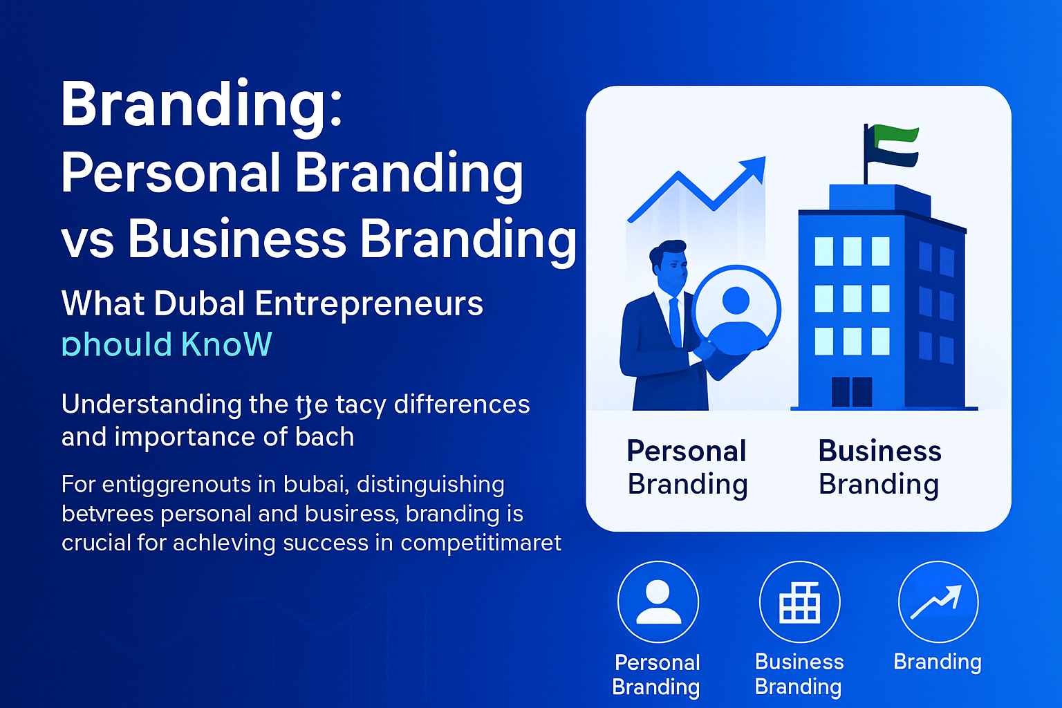 Personal branding and business branding concept for Dubai entrepreneurs