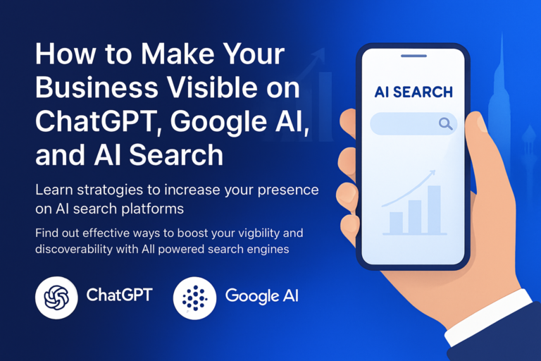 Digital marketing strategies for Dubai business visibility on ChatGPT and Google AI