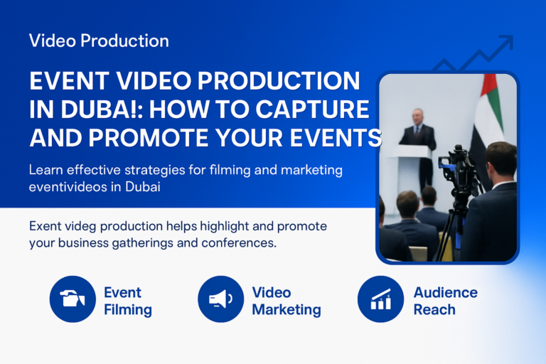 Event video production capturing a Dubai business conference