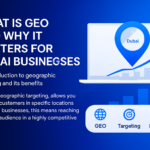 GEO targeting map showing Dubai business marketing areas